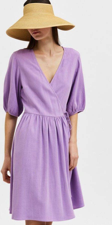 Selected Femme Wikkeljurk linnenmix