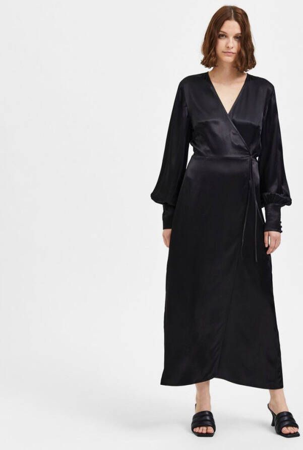 Selected Femme Wikkeljurk satijn