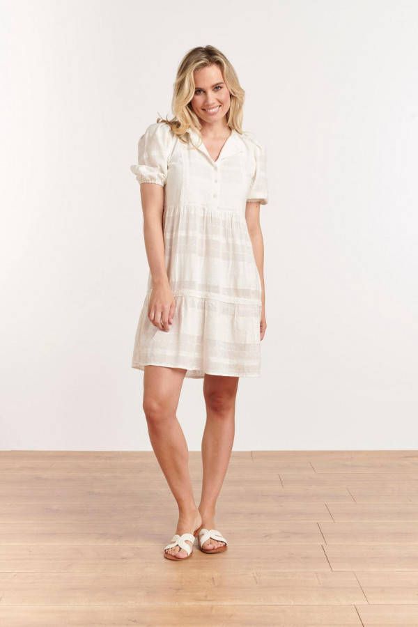 Smashed Lemon Shirt met V hals 22357/010 , Wit, Dames