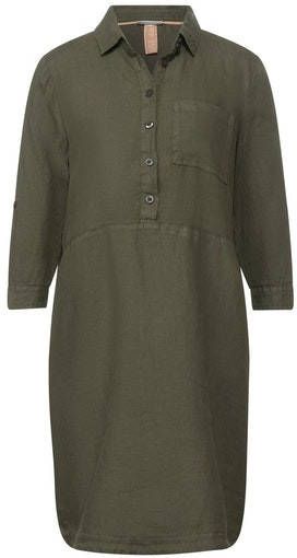 Street One a143148 solid linen shirt dress modera