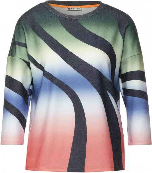 Street One a318484 multicolor cosy printed shirt