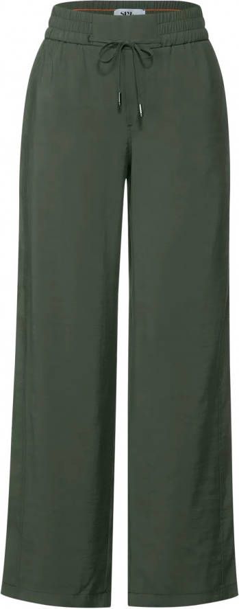 Street One a375458 wide leg washed lyocell