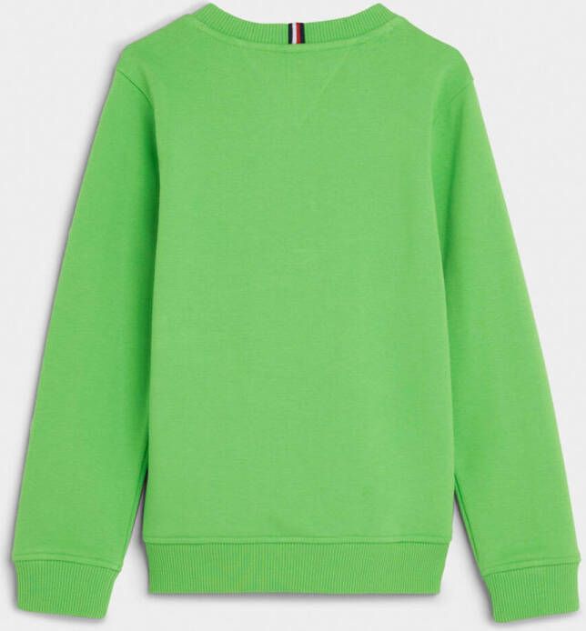 Tommy Hilfiger ! Jongens Sweater -- Groen Katoen/elasthan