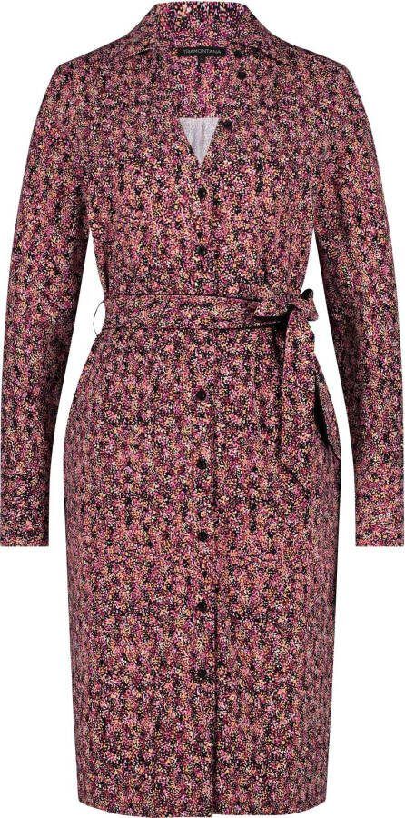 Tramontana Jurk Travel multi dot print dress Q08 05 501/9994 , Rood, Dames