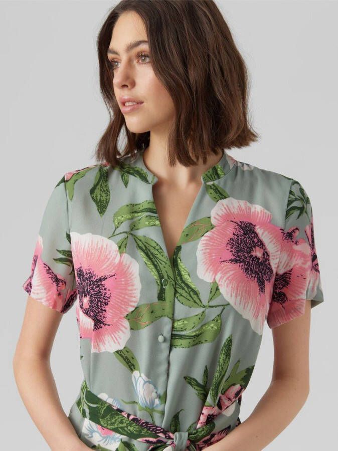 Vero Moda Blousejurk bedrukte v hals