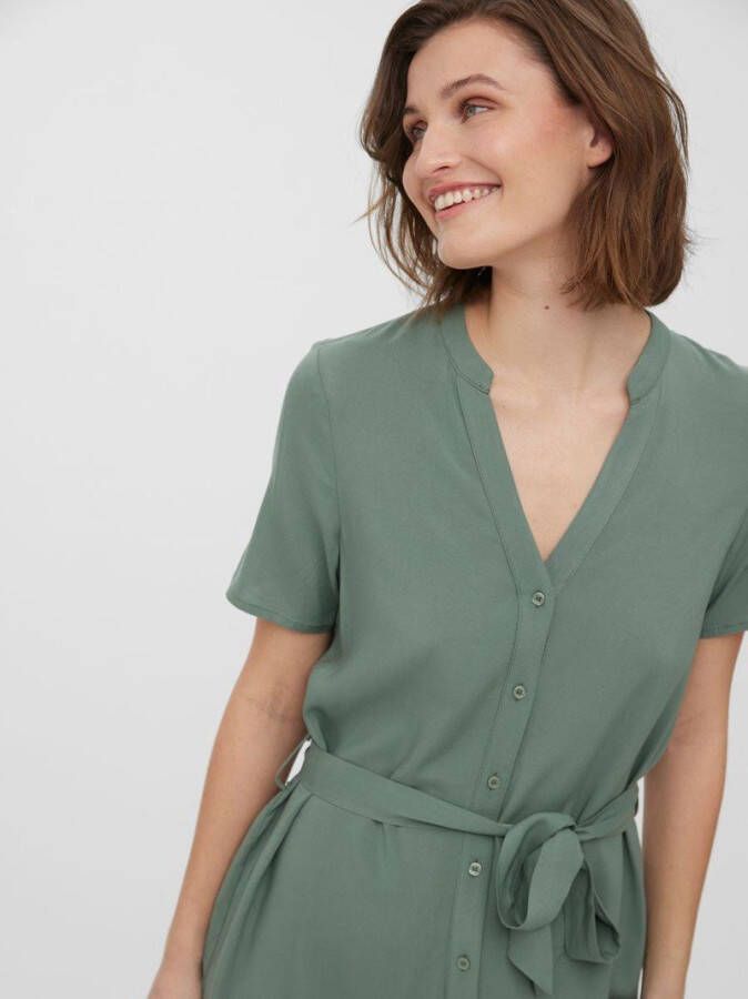 Vero Moda Jurk met overhemdkraag VMVICA S/S SHIRT DRESS