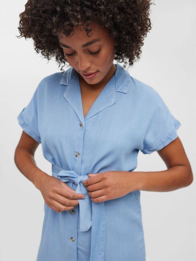Vero Moda Jeansjurk VMTARA SS SHORT SHIRT DRESS