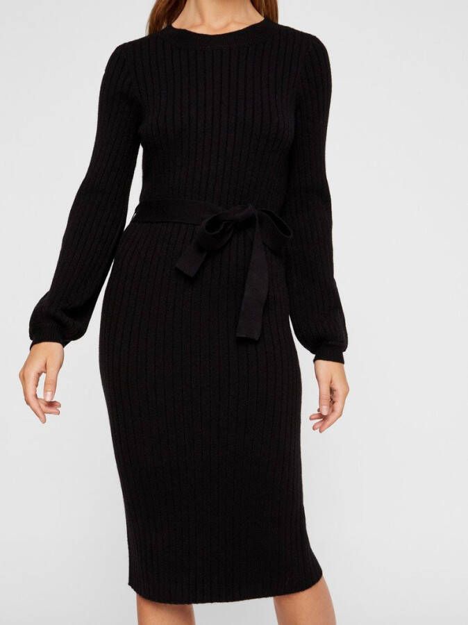 Vero Moda Jurk Gebreid strikkoord , Zwart, Dames