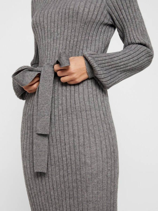Vero Moda Jurk Gebreid strikkoord , Grijs, Dames