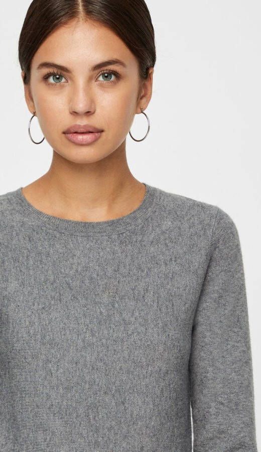 Vero Moda Nancy Gebreide jurk Lange mouwen , Grijs, Dames