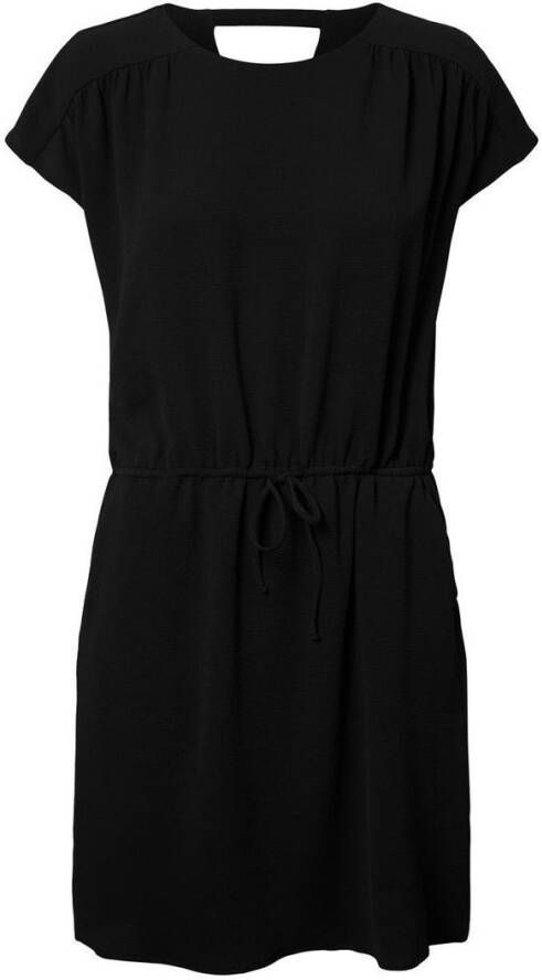 VERO MODA jurk VMSASHA BALI SS SHORT DRESS NOOS met ceintuur zwart