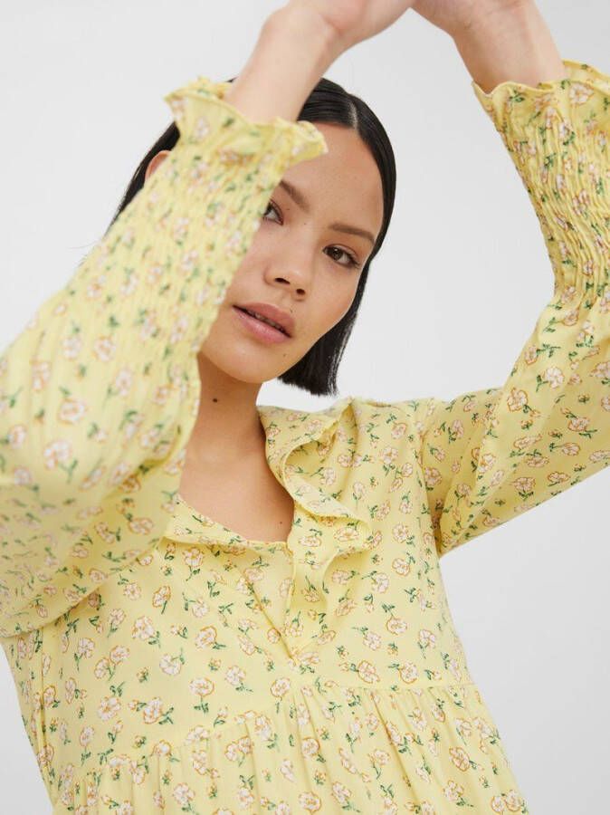 Vero Moda Korte jurk v hals ruches