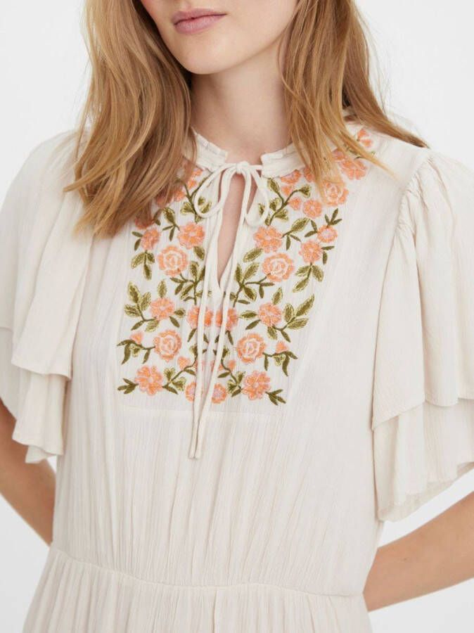 Vero Moda Maxi jurk boho geborduurde