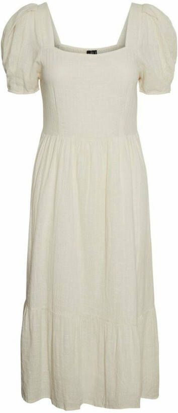 Vero Moda Midi jurk gestructureerd