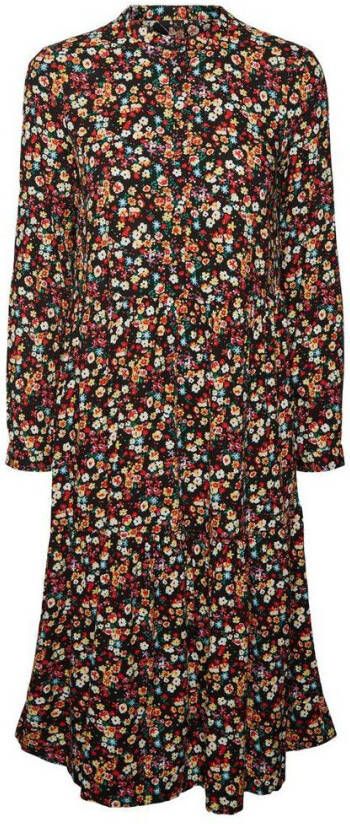 Vero Moda Midi jurk up kraag , Zwart, Dames