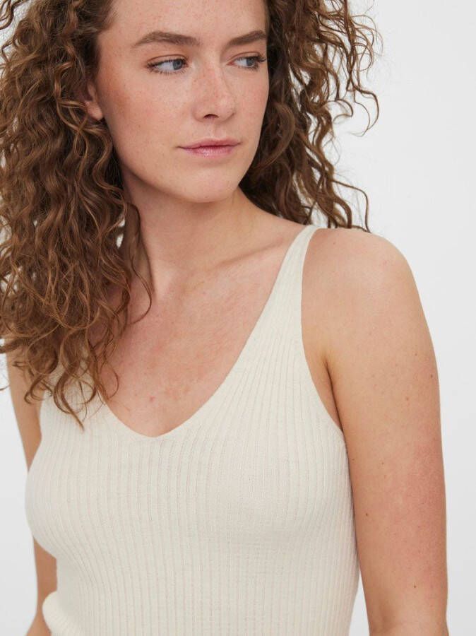 Vero Moda Midi jurk nauwsluitende geribde