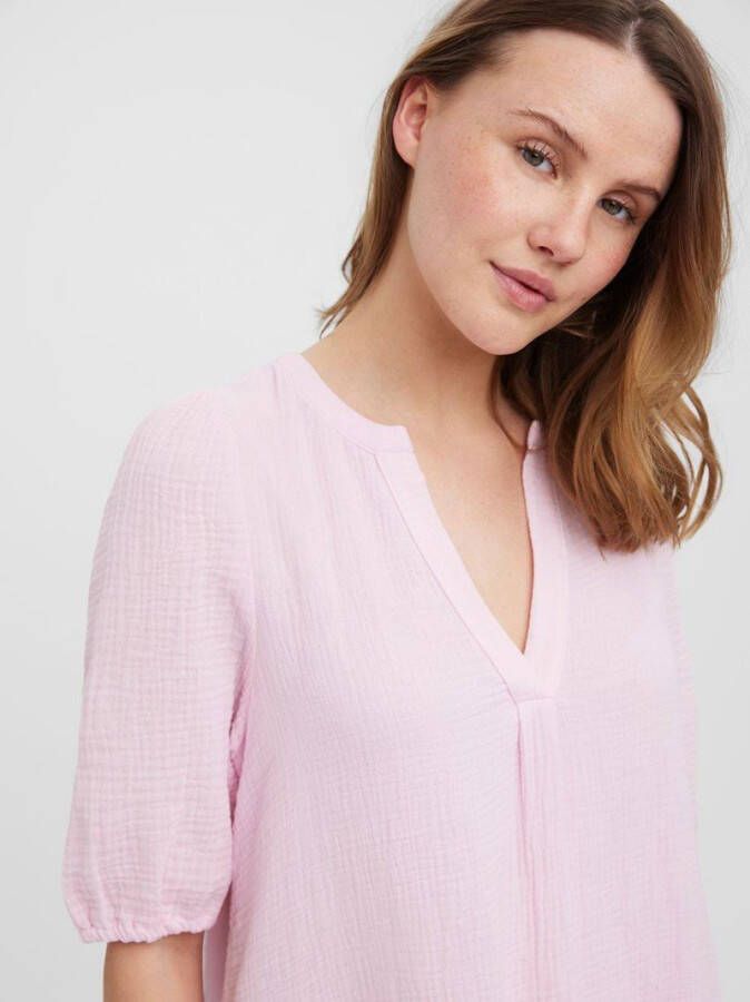 Vero Moda Midi jurk soepelvallende v hals