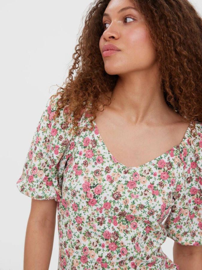 Vero Moda Mini jurk pofmouwen