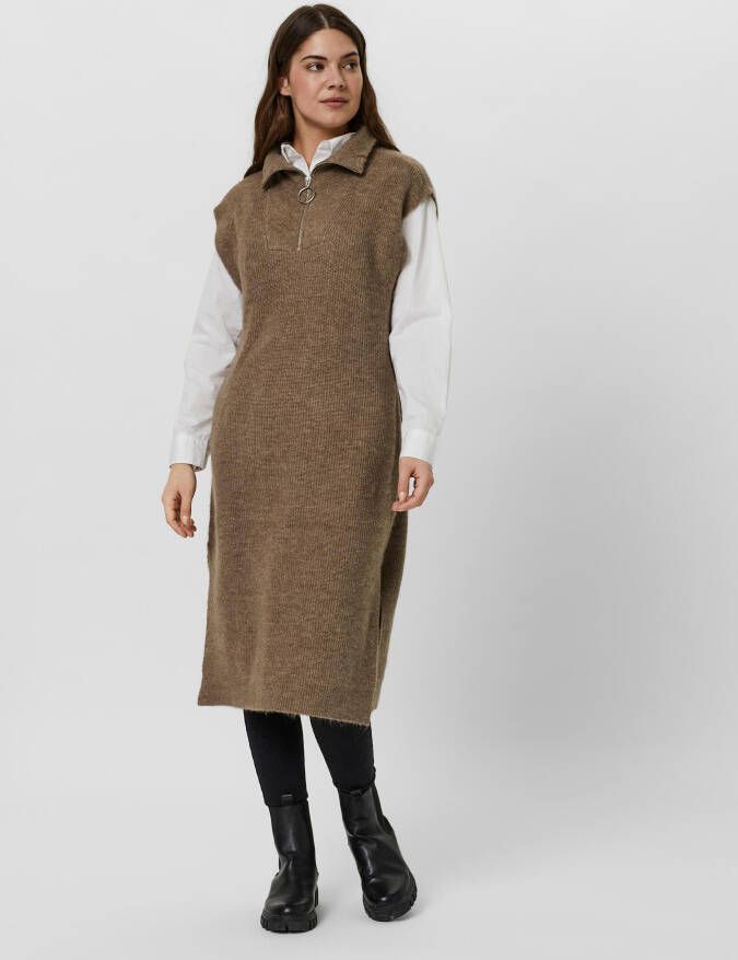 Vero Moda Vmfilene sl zip highneck long vest