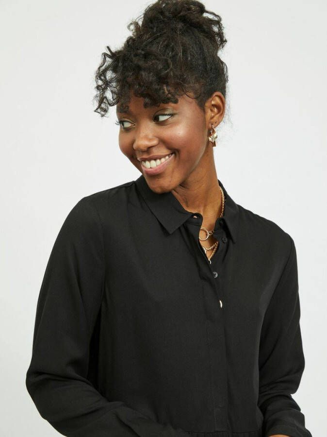 VILA trapeze jurk VIMOROSE zwart