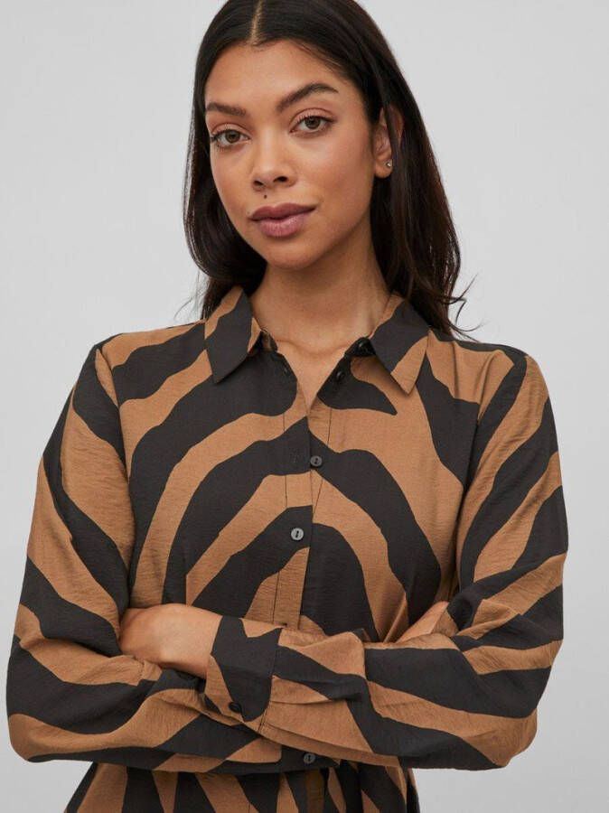 Vila Midi jurken Zwart 14077043