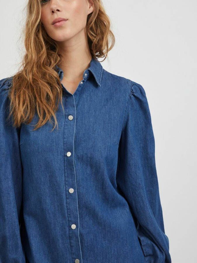 Vila Denim jurk lange mouwen