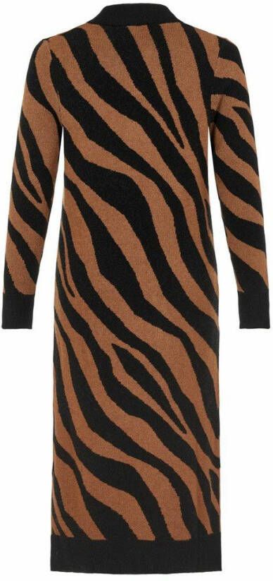 Vila Gebreide jurk curve dierenprint