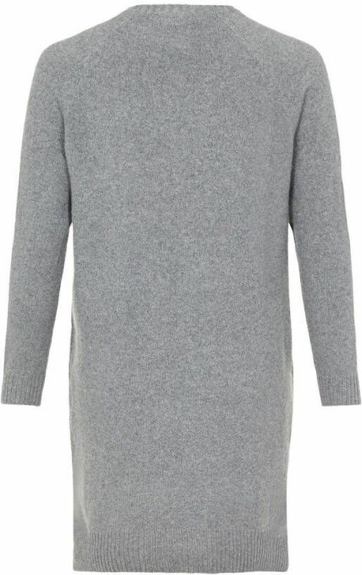 Vila Gebreide jurk curve lange mouwen