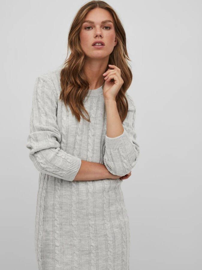 Vila Gebreide jurk getextureerd