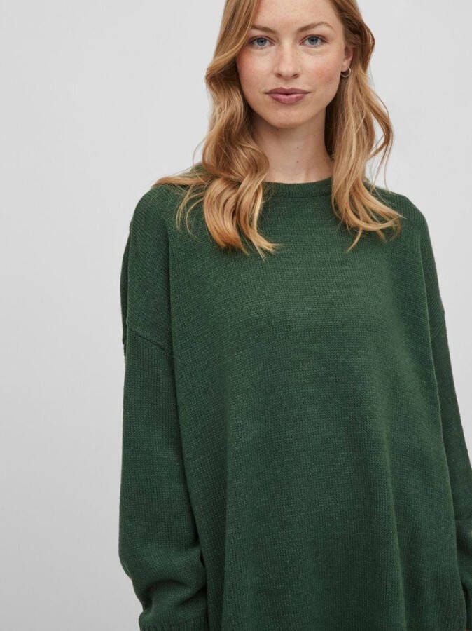 Vila Gebreide jurk lange mouwen