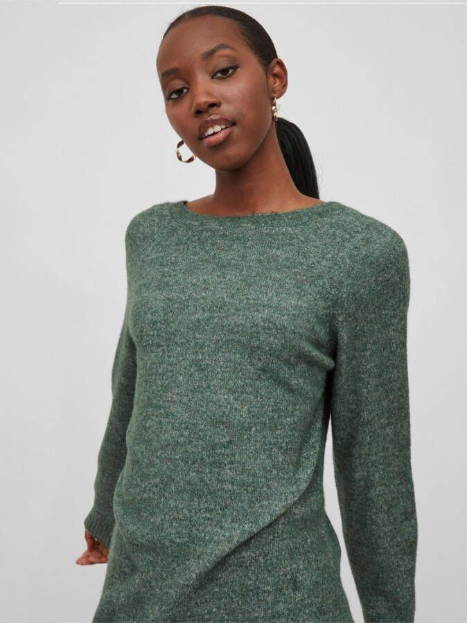 Vila Gebreide jurk lange mouwen