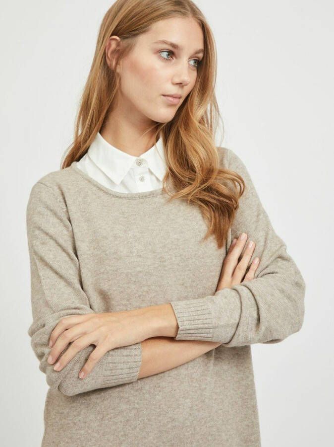 Vila Gebreide jurk longsleeve