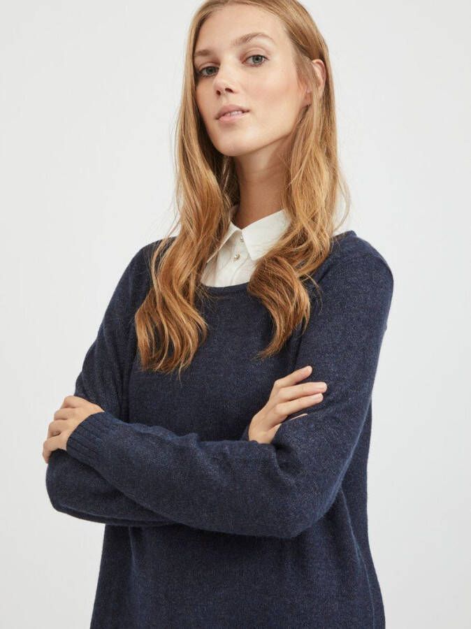 M&#xF8;rk Bl&#xE5; Melert Vila Viril kjole