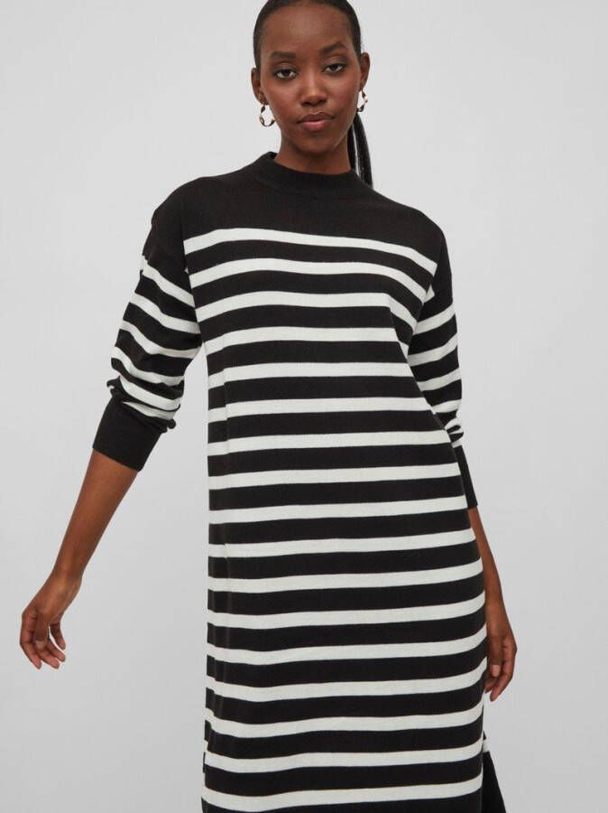 Vila Gebreide jurk midi