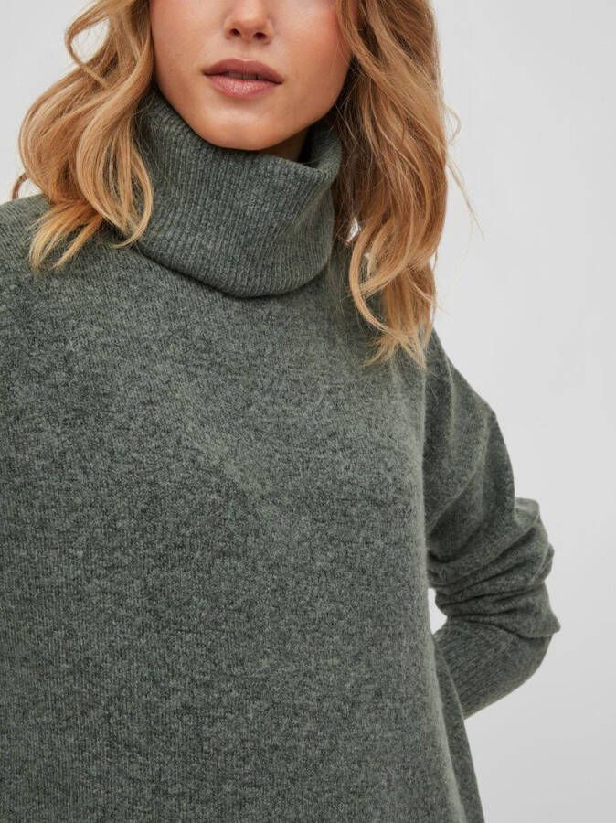 Vila Gebreide jurk rolkraag