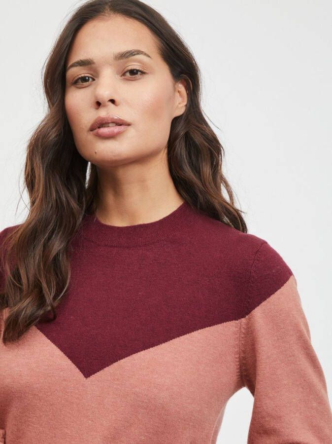 Vila Gebreide jurk veelkleurig