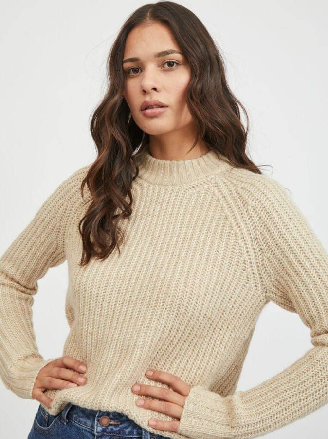 VILA gebreide trui VINOLA beige