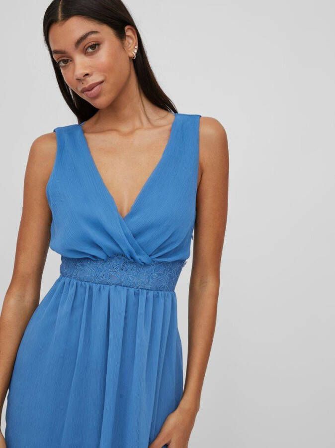 Vila Clothes Jurk Dames , Blauw, Dames