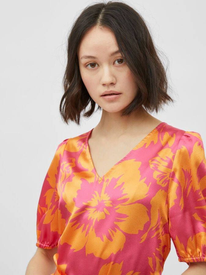 Vila Jurk met korte mouwen gebloemde