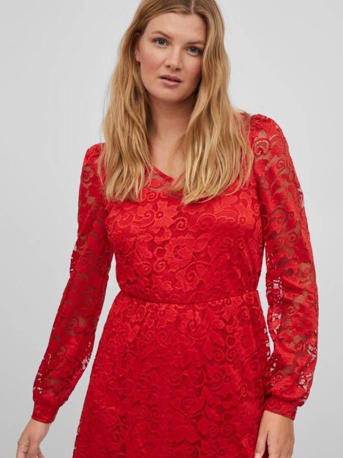 Vila Jurk met lange mouwen kanten korte