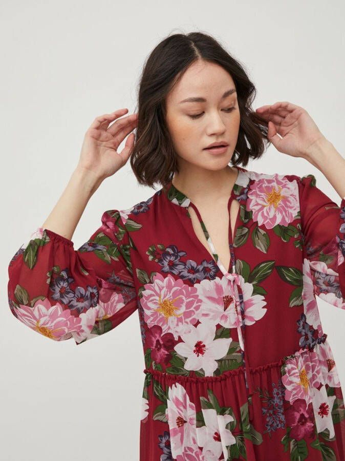 Vila Jurk met lange mouwen ruches