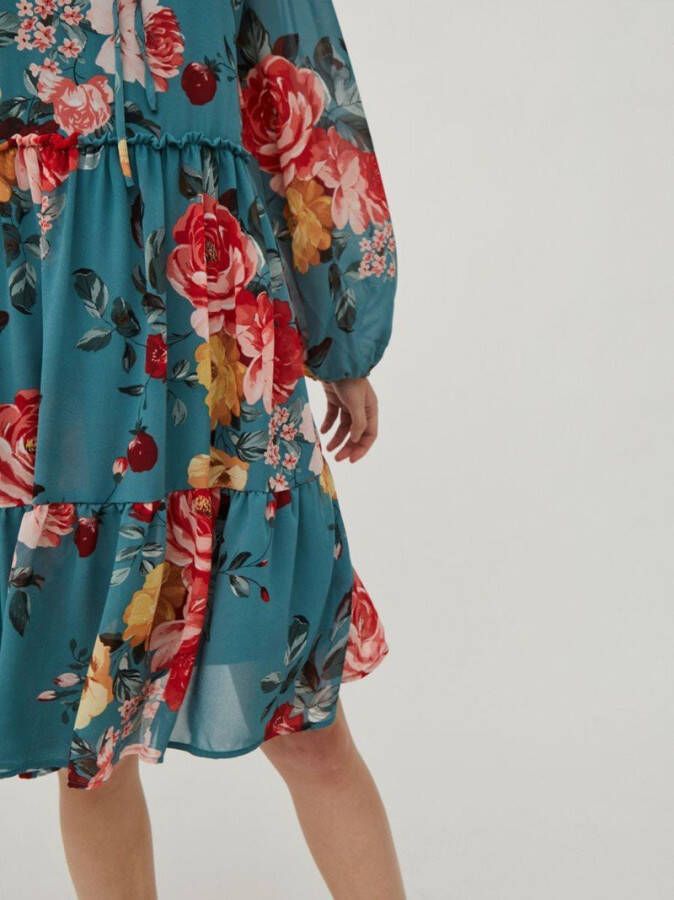 Vila Jurk met lange mouwen ruches