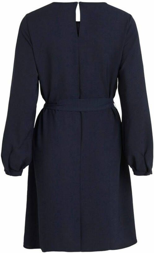 Vila Jurk met lange mouwen strikceintuur in de taille