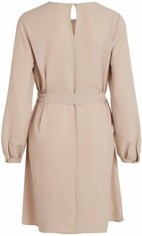 Vila Jurk met lange mouwen strikceintuur in de taille