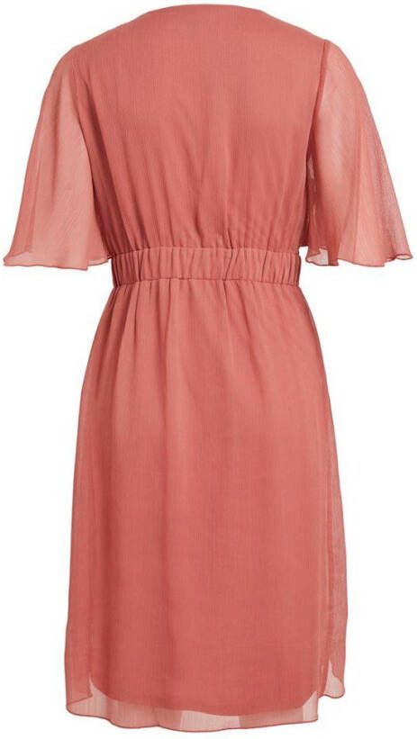 Vila Knielengte jurk korte mouwen