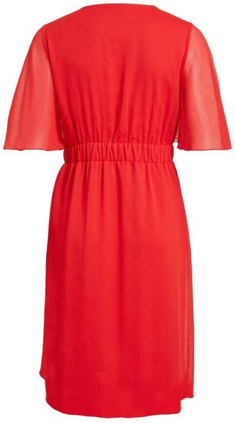 Vila Knielengte jurk korte mouwen