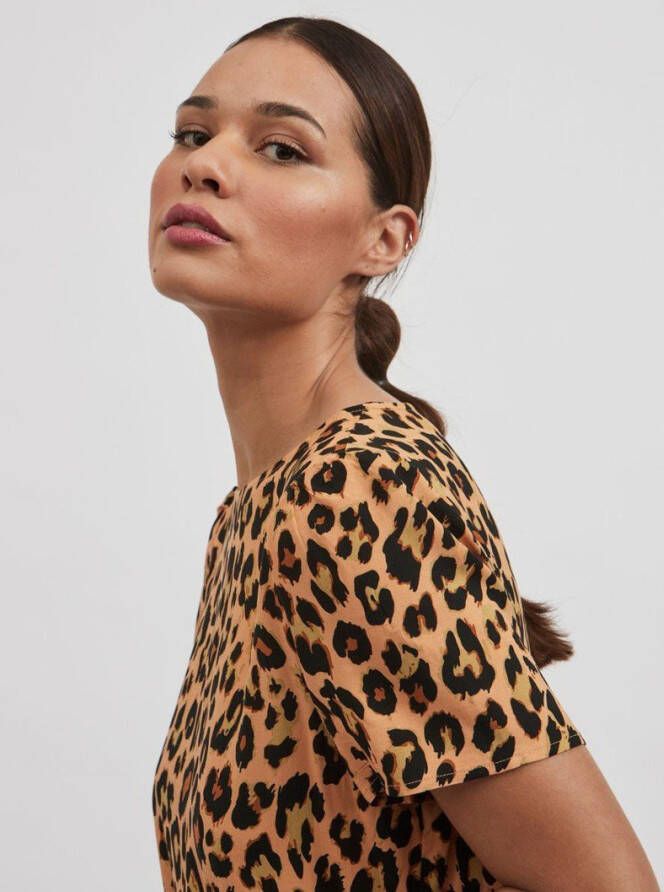 Vila Knielengte jurk korte mouwen