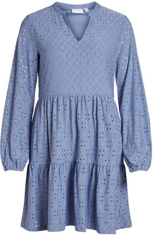 Vila Knielengte jurk lange mouwen