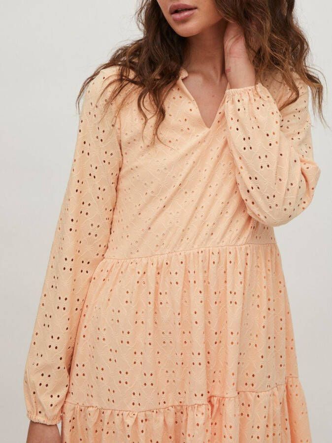 Vila Knielengte jurk lange mouwen