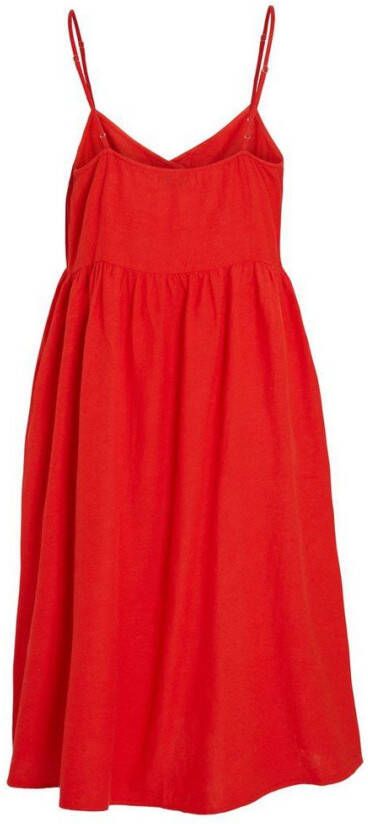 Vila Knielengte jurk strap